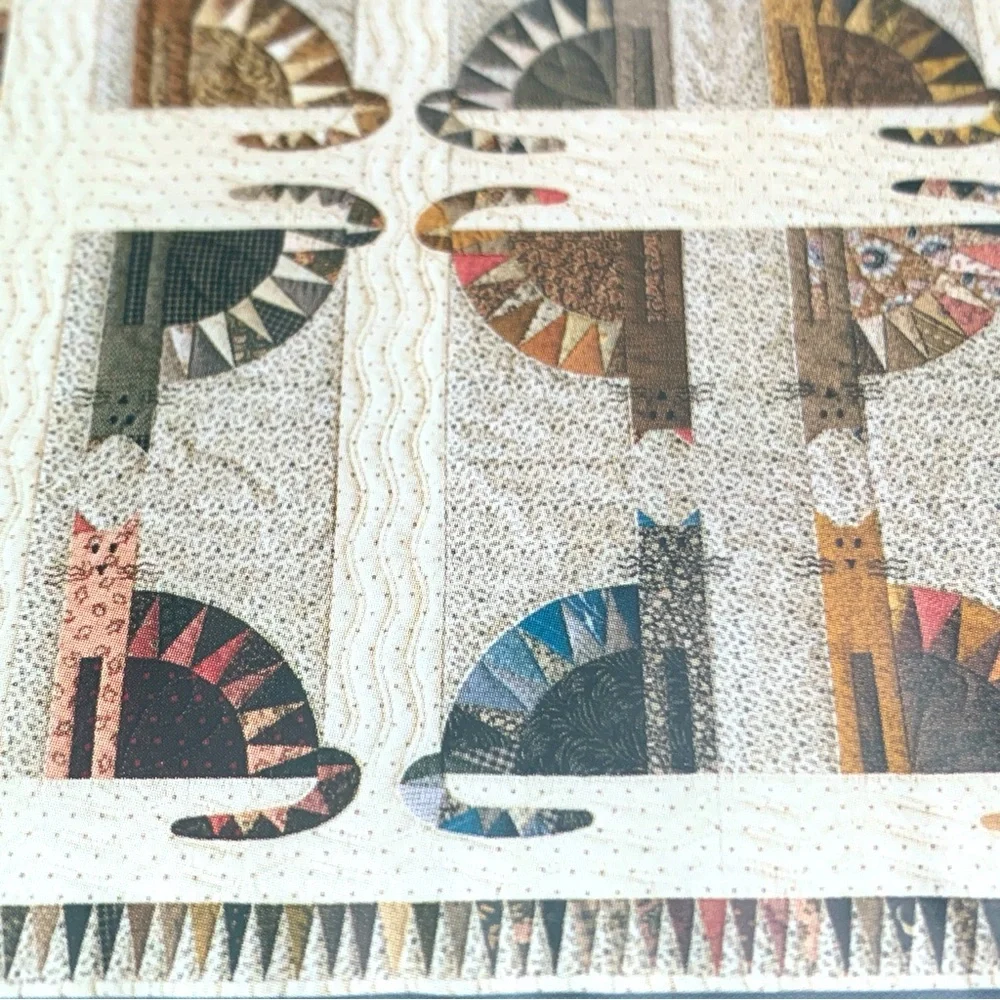 Cat Themed Quilt Patterns Lot of 2